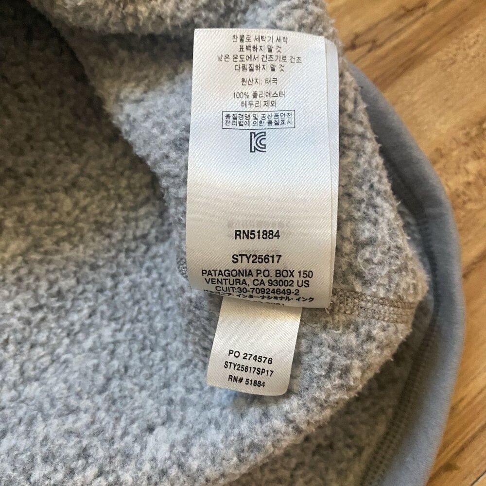 Patagonia W’s Grey L Better Sweater ¼ Zip Fleece Pullover High Point University - Picture 14 of 16